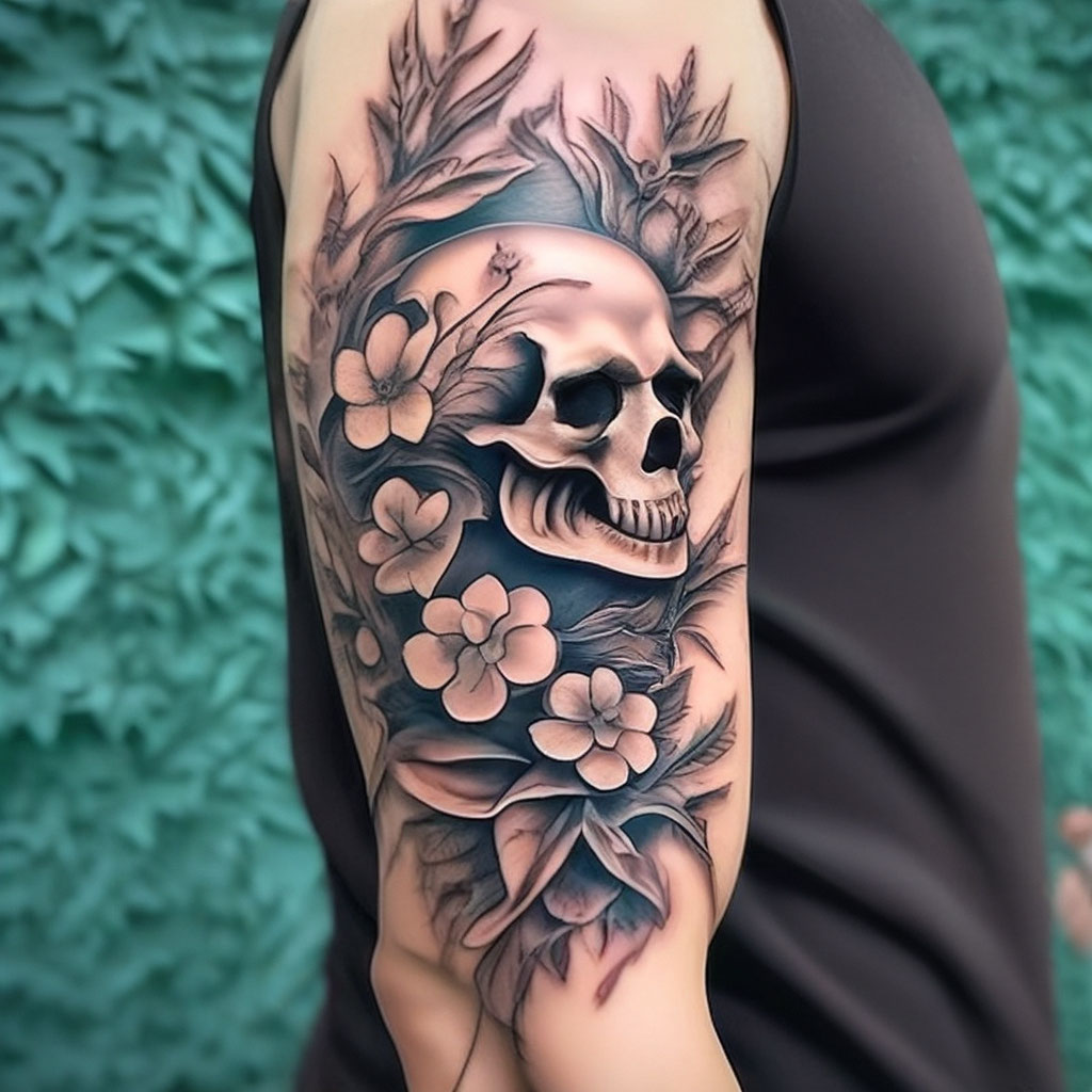 Растения, цветы, деревья татуировки