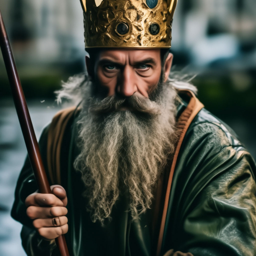 "The fisherman king" — image created in Shedevrum