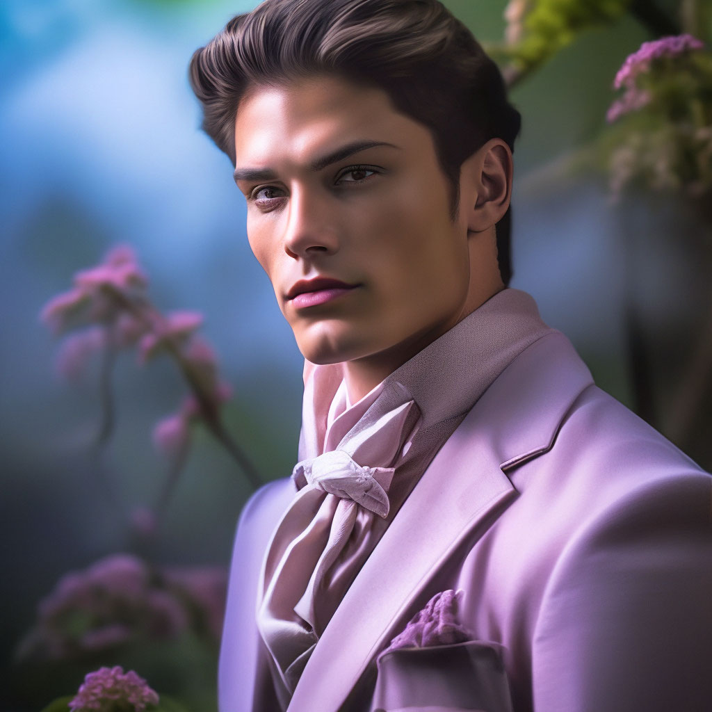 "The most handsome guy on earth" — image created in Shedevrum