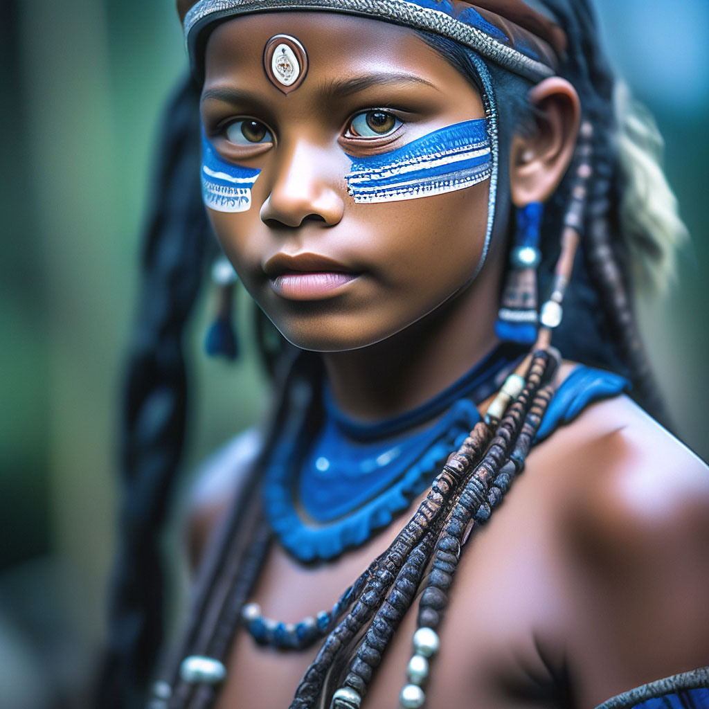 Красивая девушка из племени коруба, …» — создано в Шедевруме