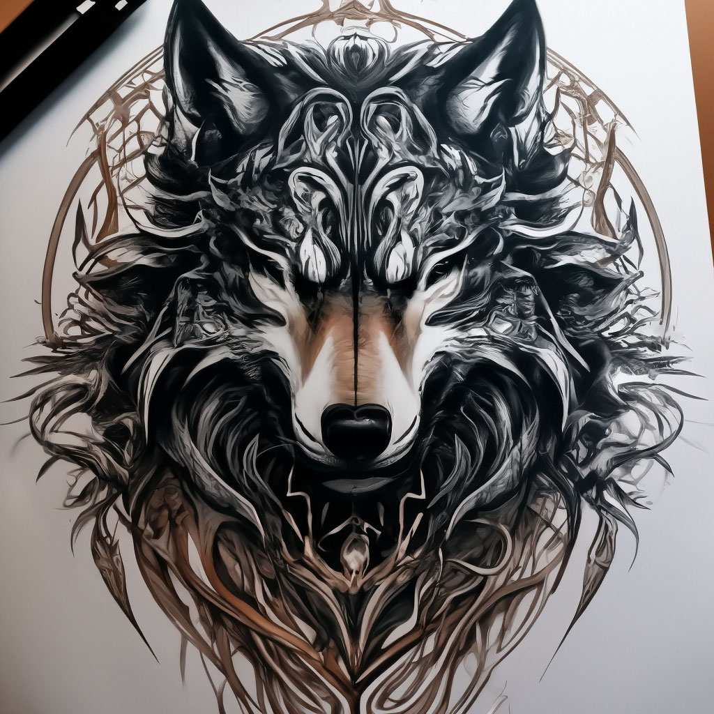 Тату волк - фото работ мастеров | Татуировка волк