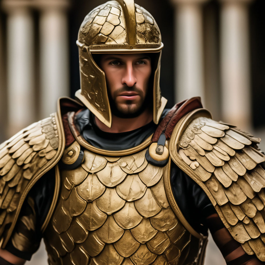 Late antique Roman armor is beautiful…&quot; — image created in Shedevrum