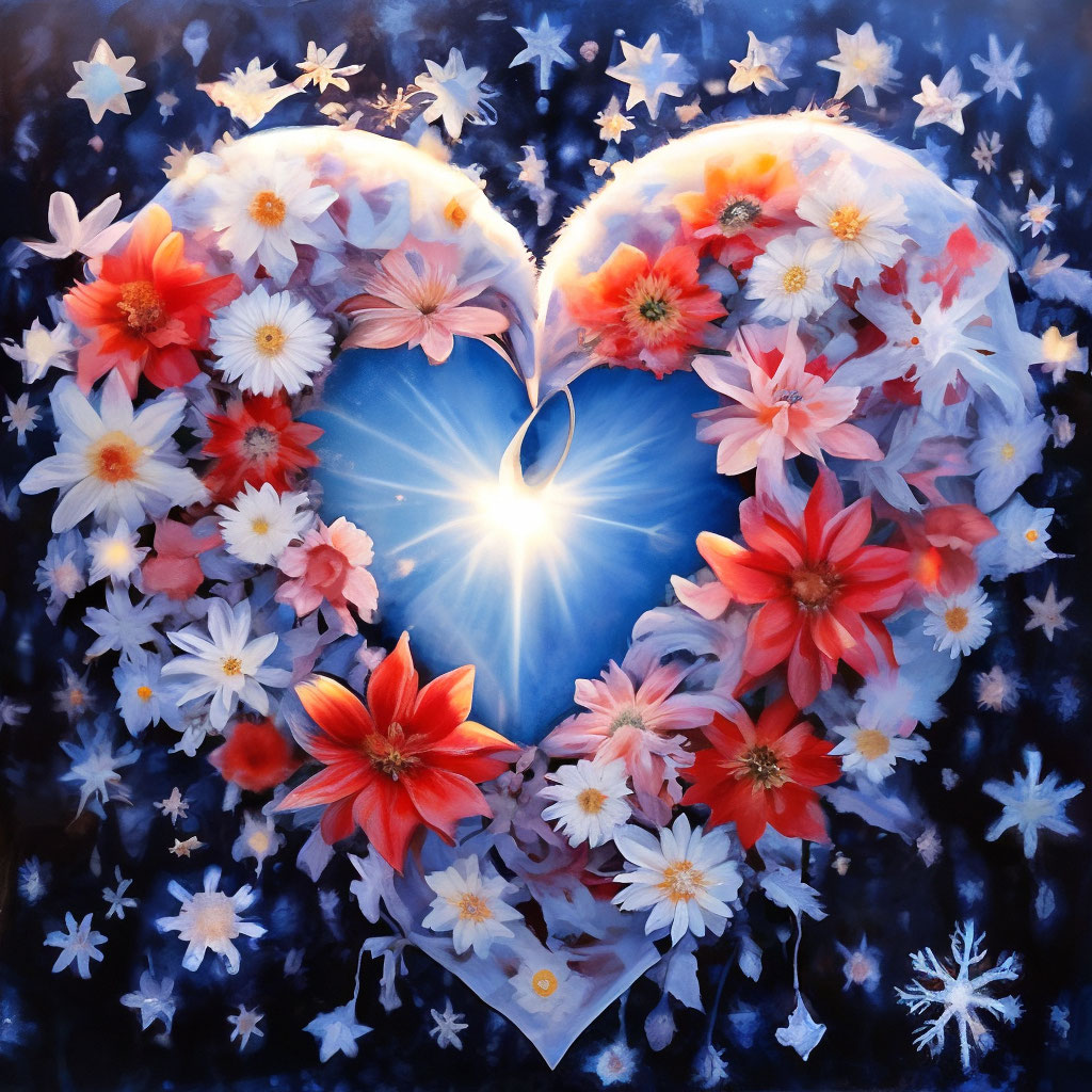 Букет цветов Большое сердце из сборных цветов 🌺 – cvety4you