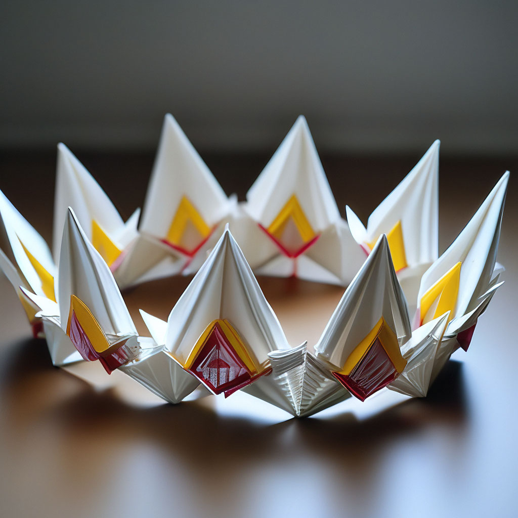 Как сделать корону из бумаги легко. Оригами корона. Origami crown