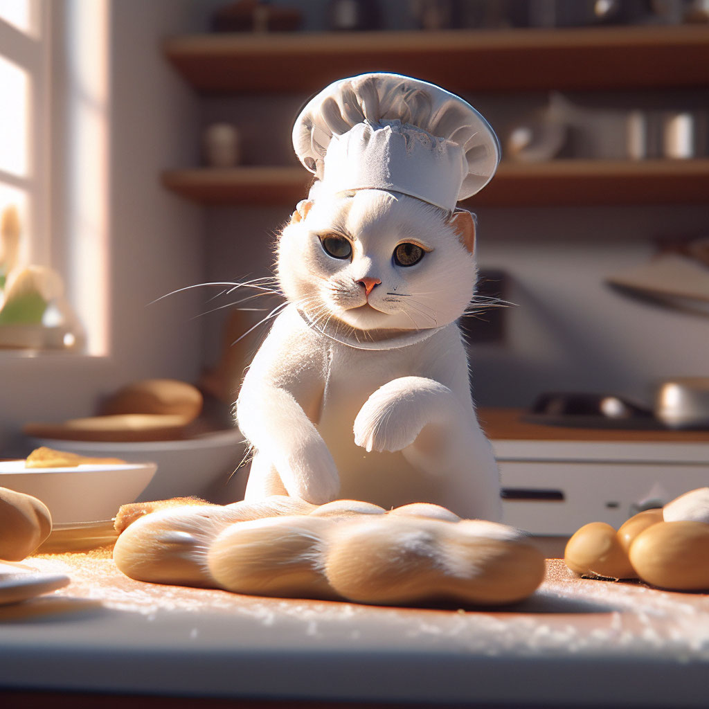 Кот в поварском колпаке