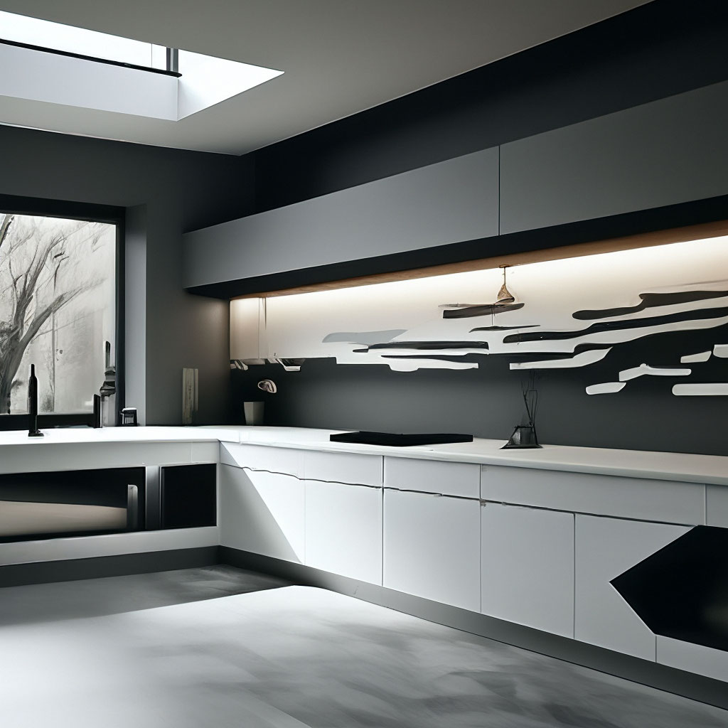 Черно-белая кухня: идеи дизайна от Mebelru