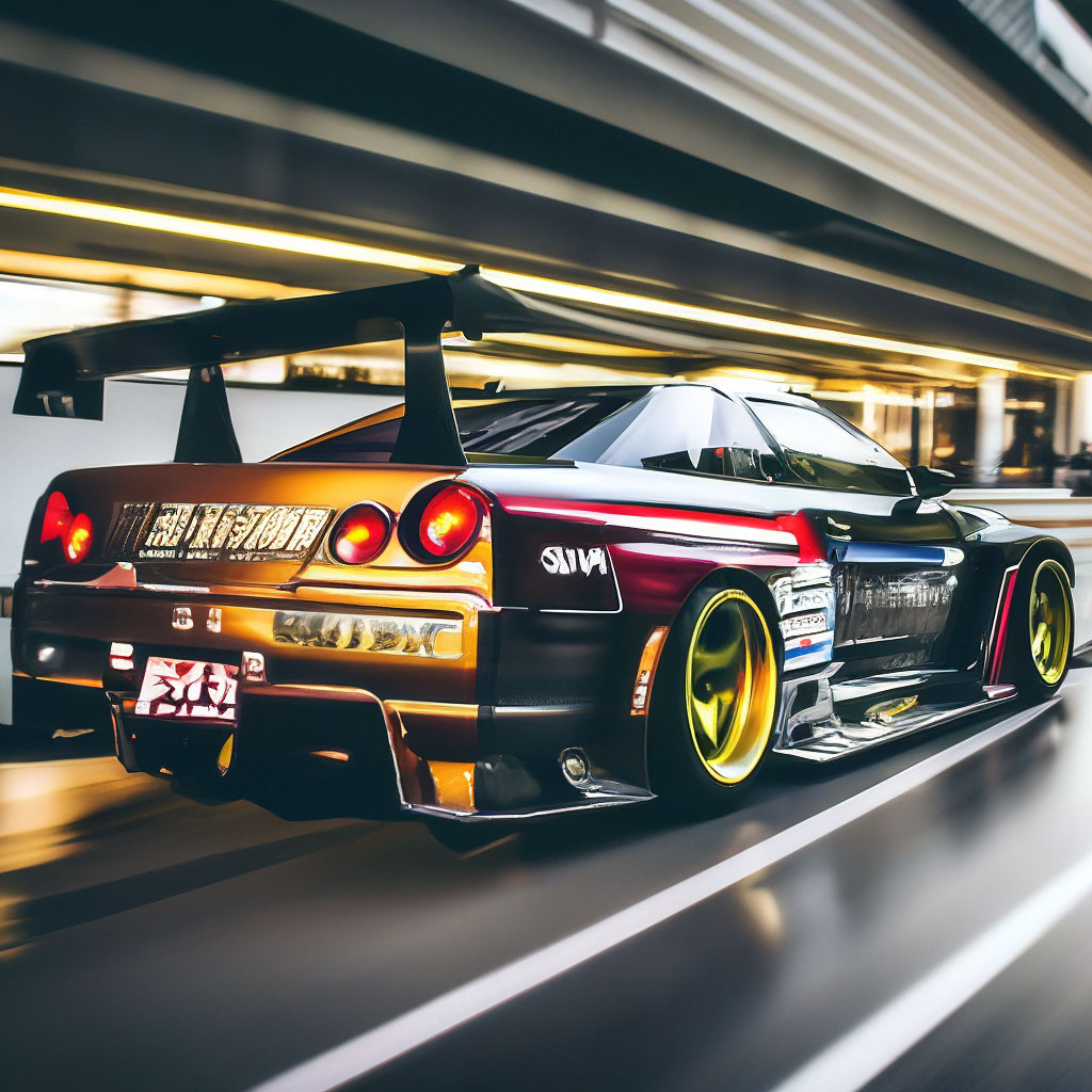 Japan Drift Nissan Skyline r32