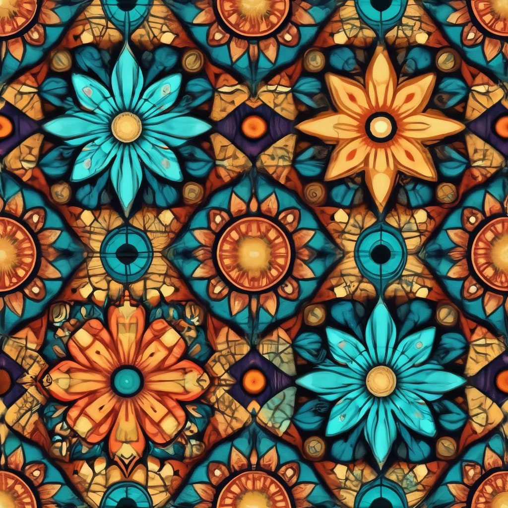 colorful vintage pattern