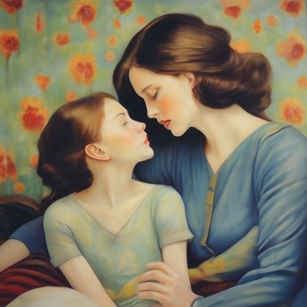 Говорила мама мне Про любовь…» — картинка создана в Шедевруме