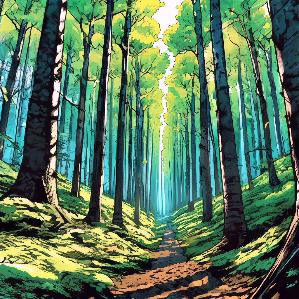 7 Широколиственный лес, комикс, …» — создано в Шедевруме
