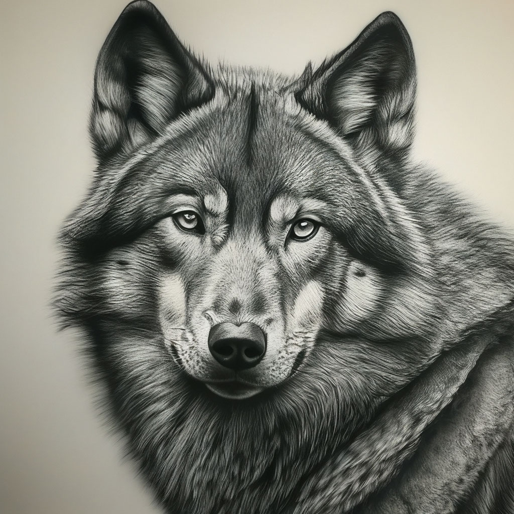 Как нарисовать волчат