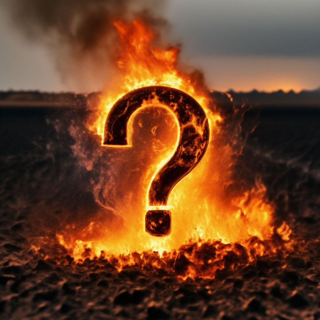 Animated Flame Question Mark Hot Burning Question Mark In Fire