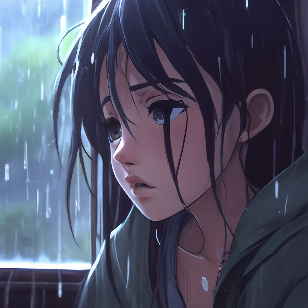 Девушка под дождем арт (45 фото)