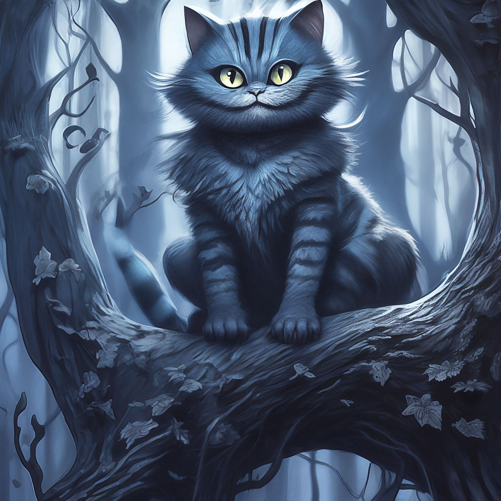 Чеширский кот рисунок