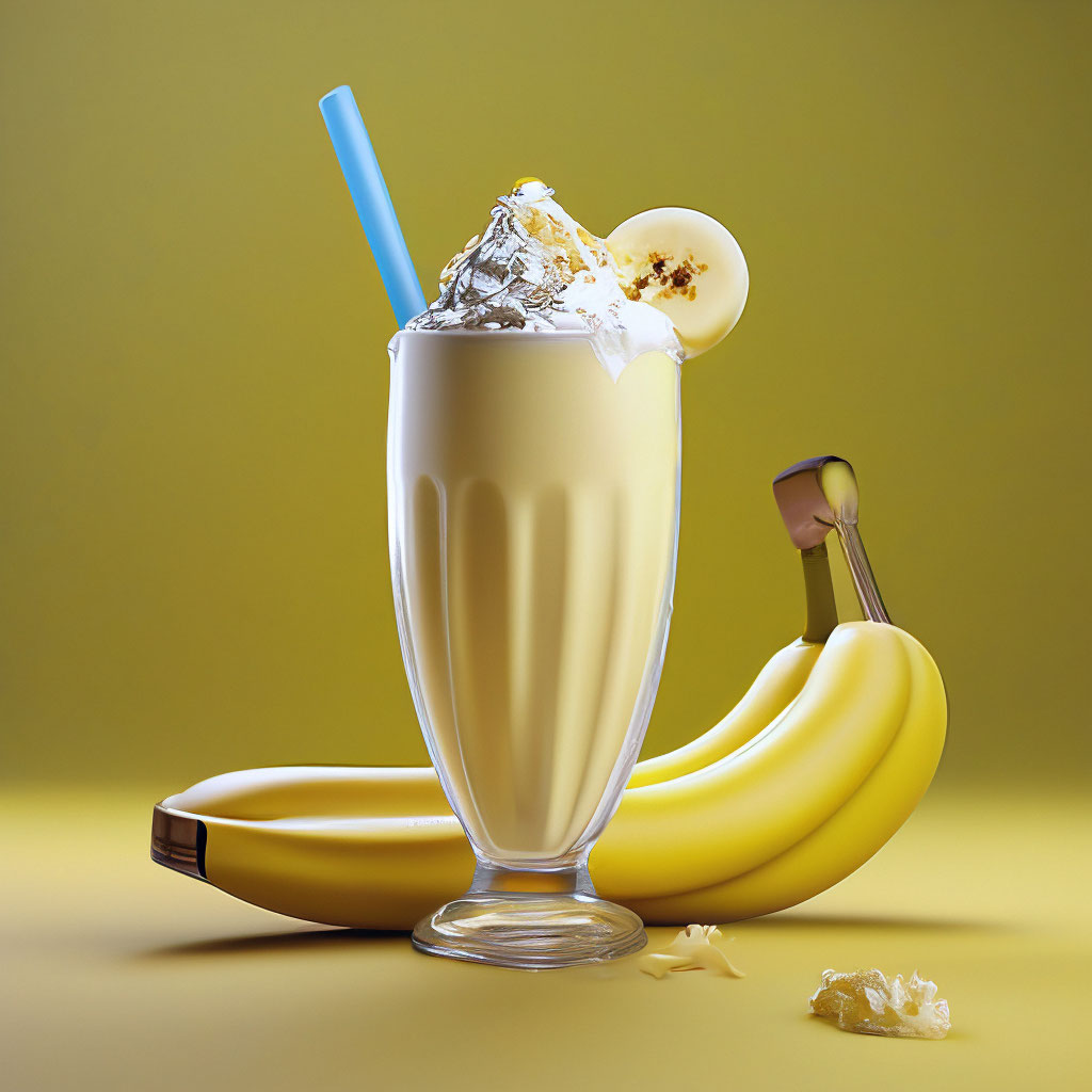 Как сделать молочно банановый коктейль