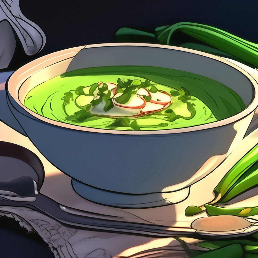 Суп с луком-порей