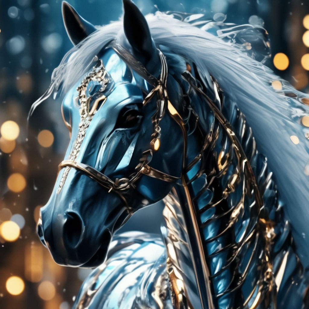 Сказочный мир, ледяной большой конь …» — создано в Шедевруме