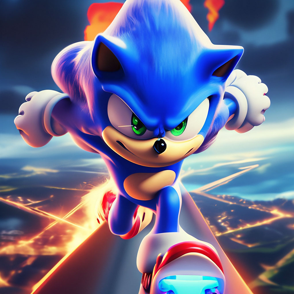 Супер соник» — создано в Шедевруме