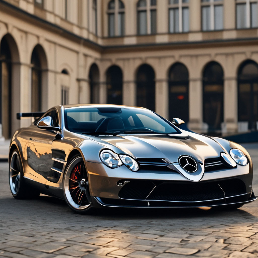 Mercedes MCLAREN SLR White Gold