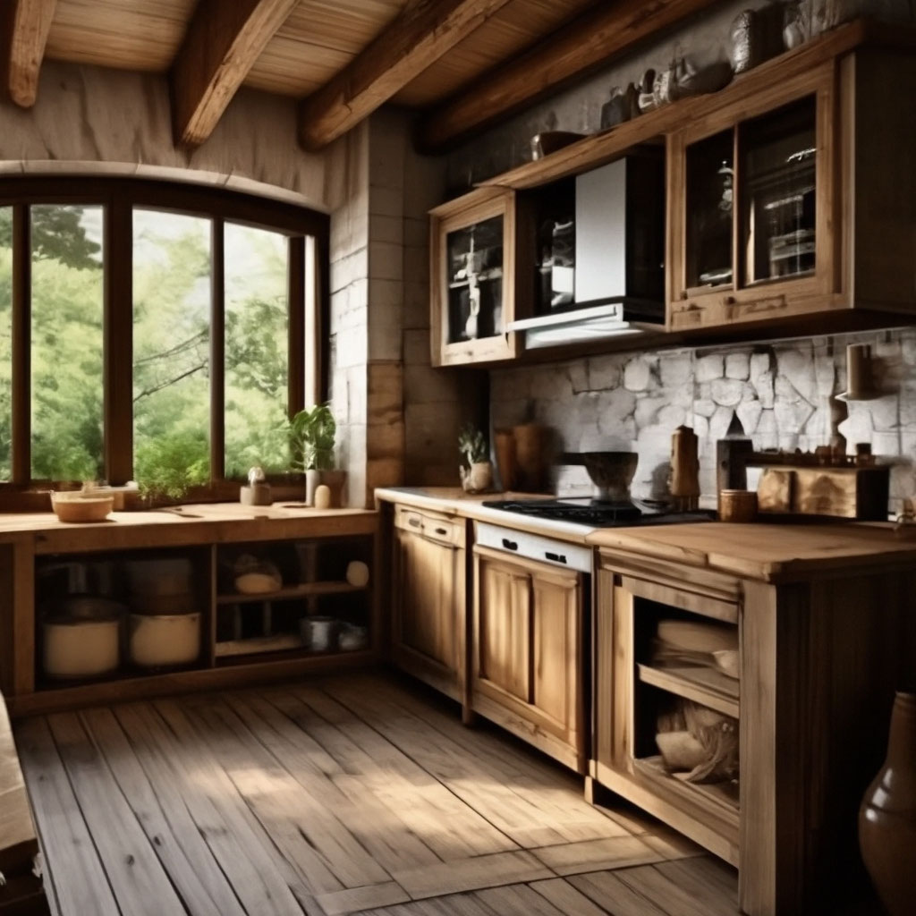 Дизайн кухонь с выходом на балкон (60 фото)