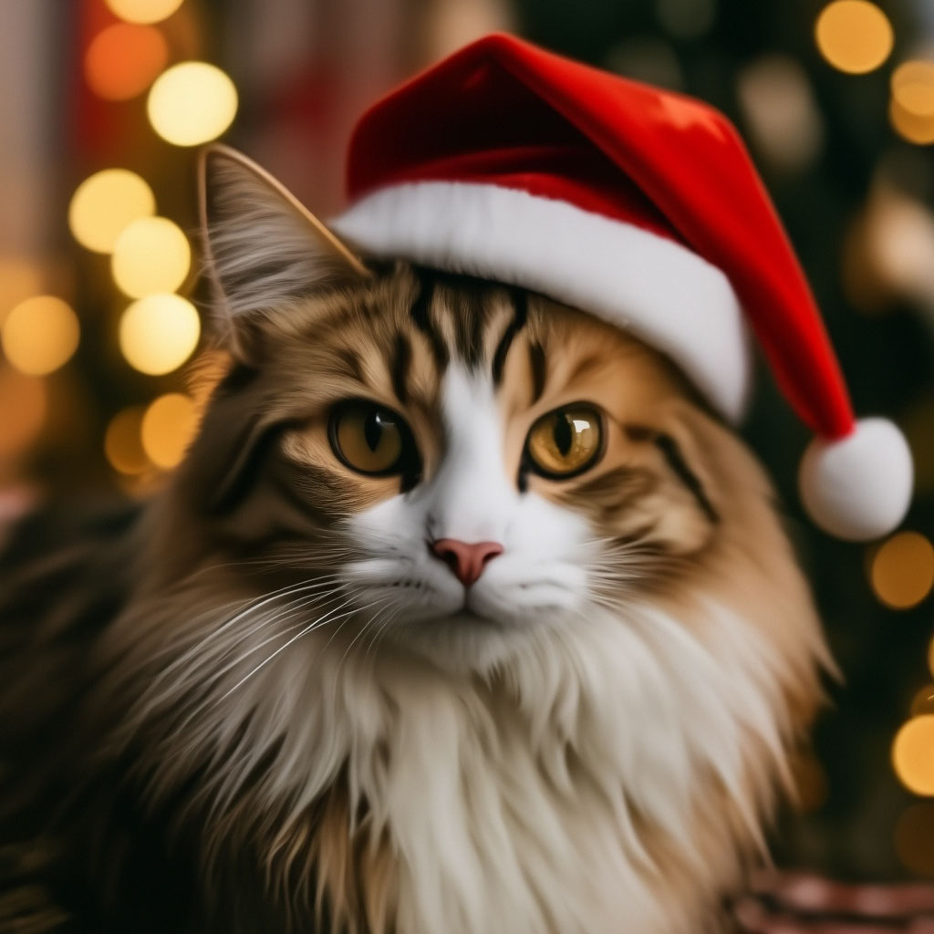 Новогодний кот