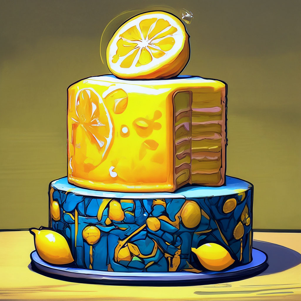 lemon shaped cake