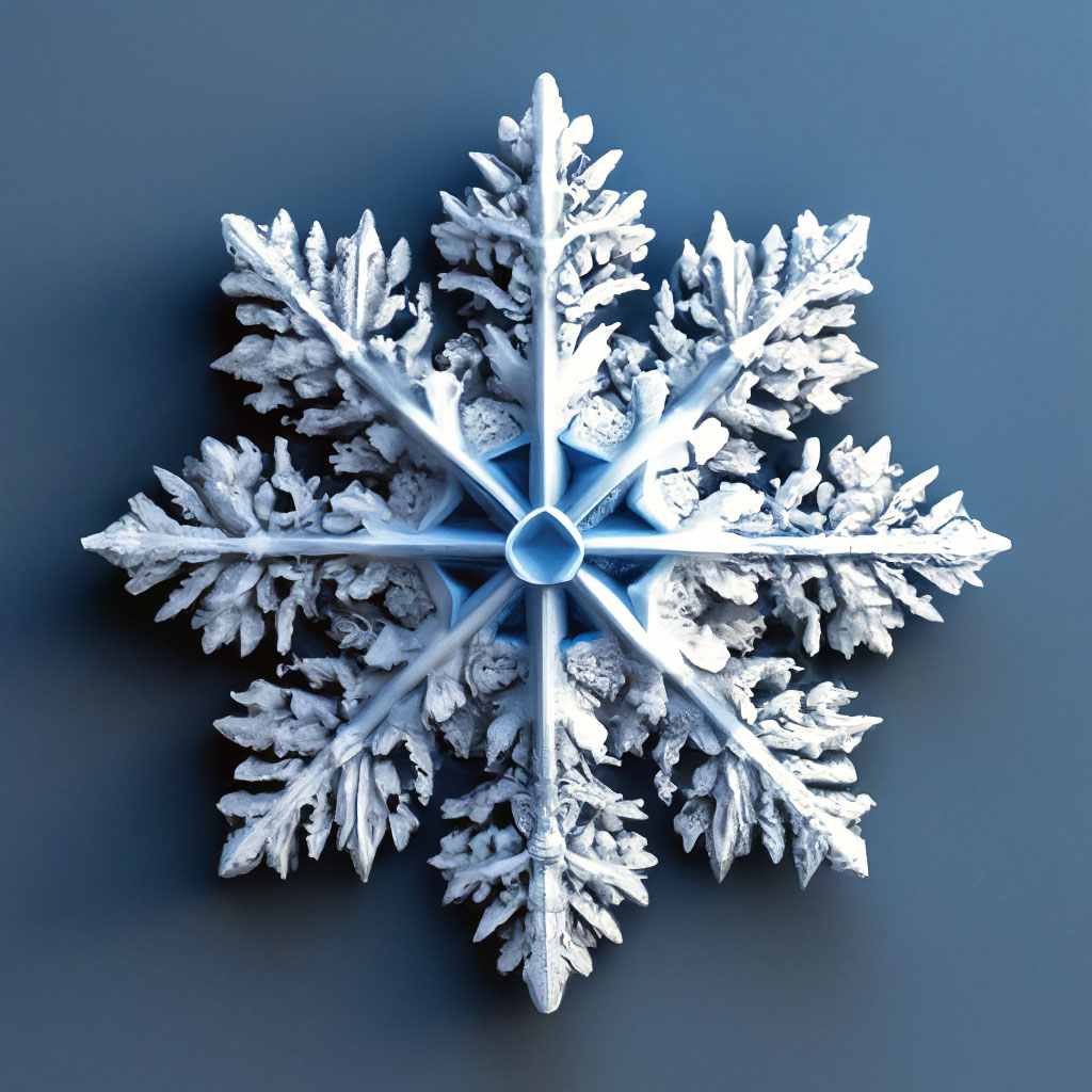 Нежная 3D снежинка из бумаги. 3D Paper Snowflake