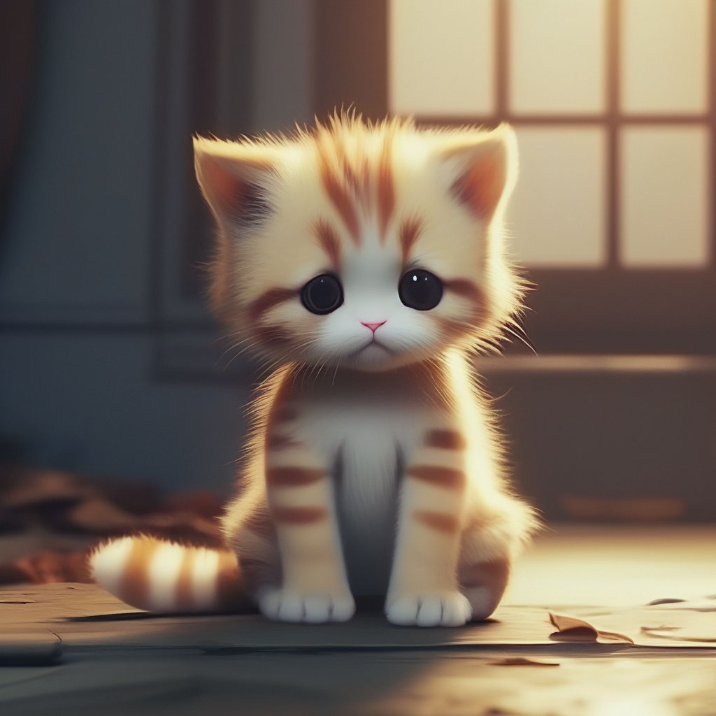 Sad kitty video