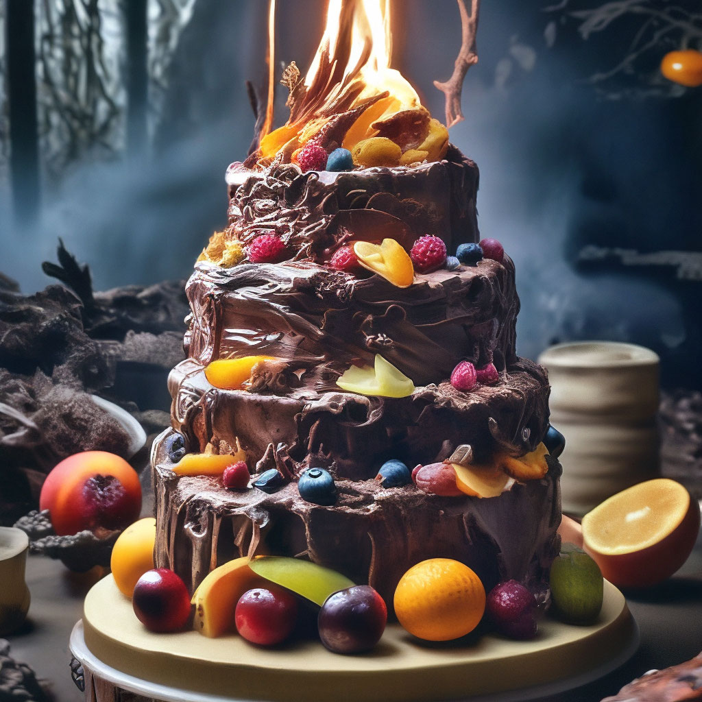 Шоколадный торт украшенный фруктами (79 фото)