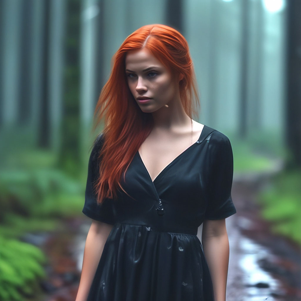 Red hair woman — девушка с красными волосами