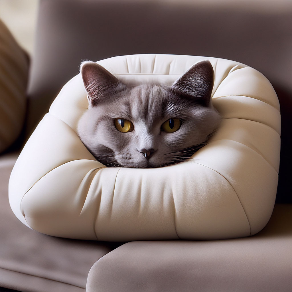 Подушка декоративная Британская кошка