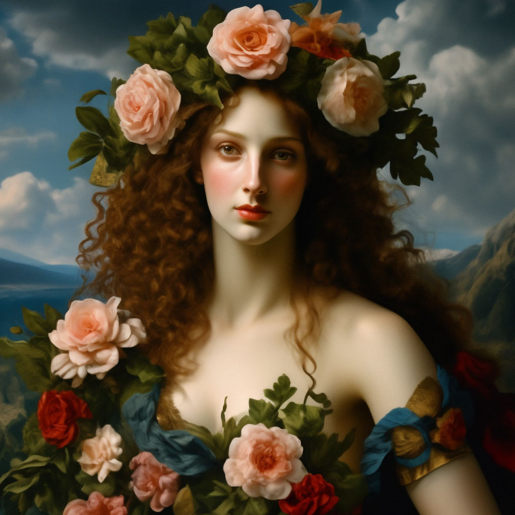 богиня цветы изображения