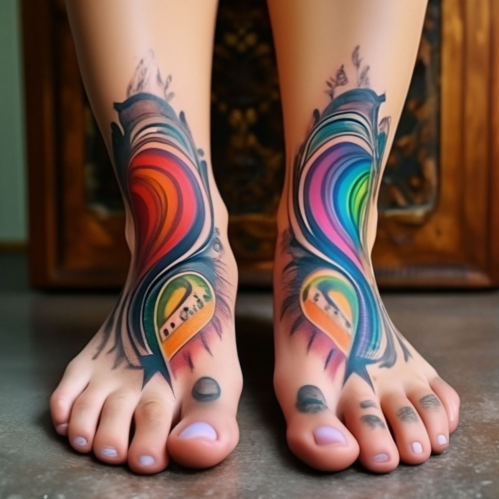 Татуировки для девушек на ноге: ТОП идей со значением и фото