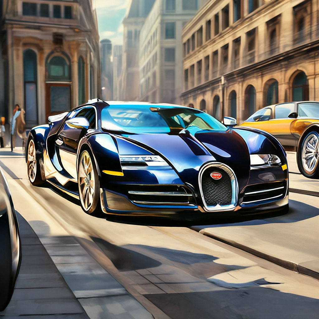 Bugatti Veyron рисунок