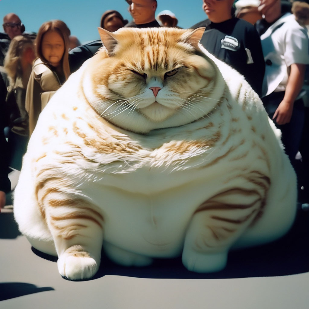 Самый толстый кот в мире весом 5 …» — создано в Шедевруме