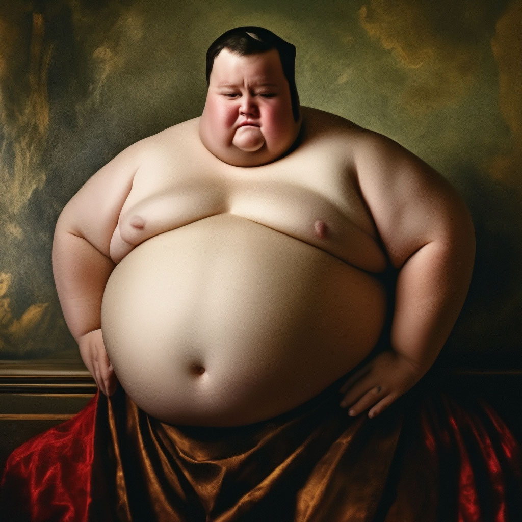 The most The fat man in quot  image created in Shedevrum