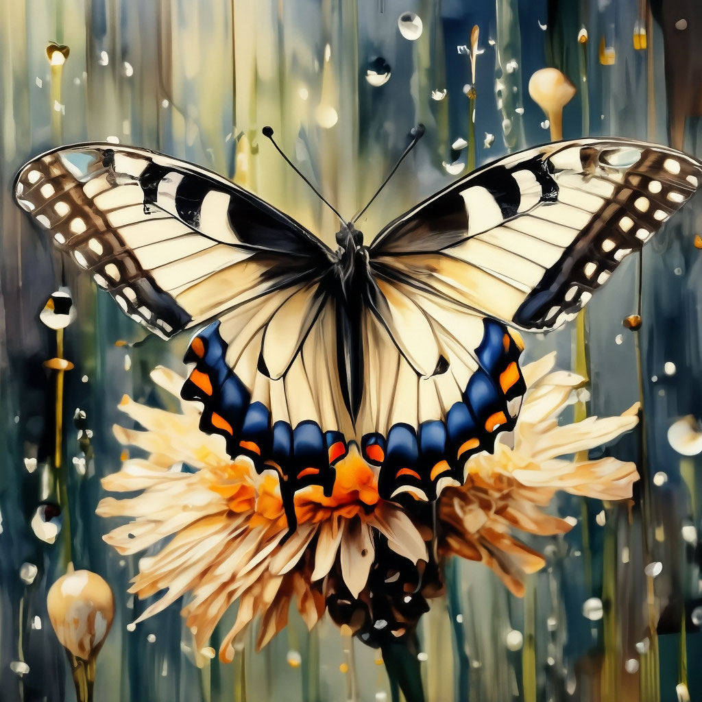Бабочки — это цветы, которые сорвал …» — создано в Шедевруме