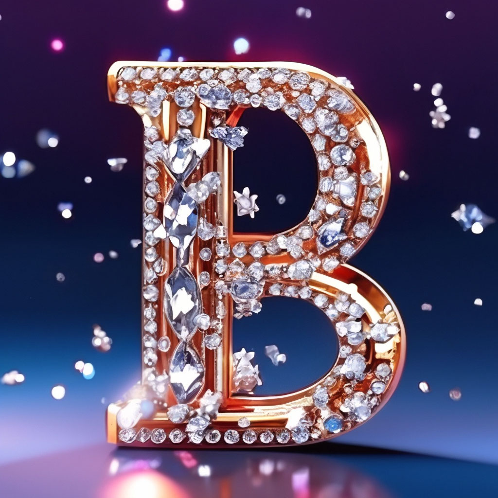 💎Красивая буква B в виде ювелирного … | 🍀VR Ye…» — Шедеврум