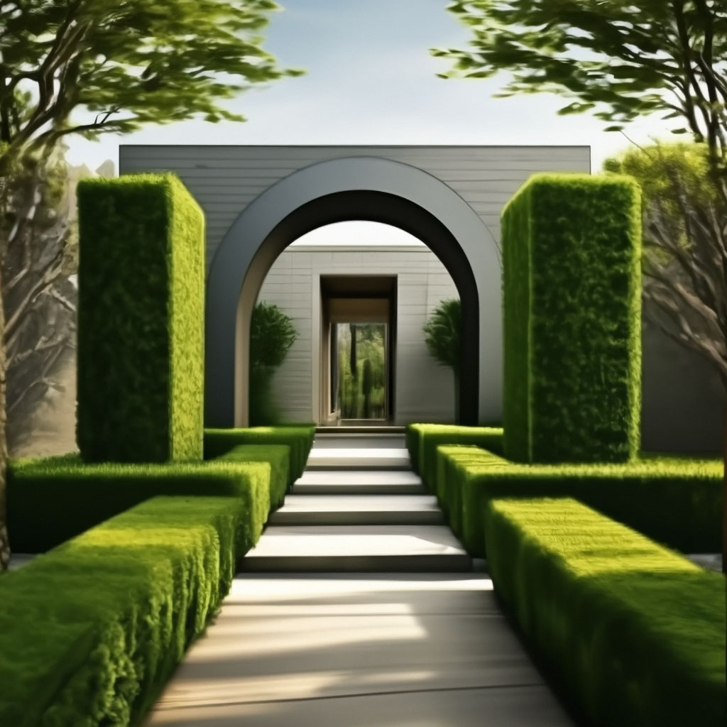 Креативный дизайн дома-арки для большой семьи