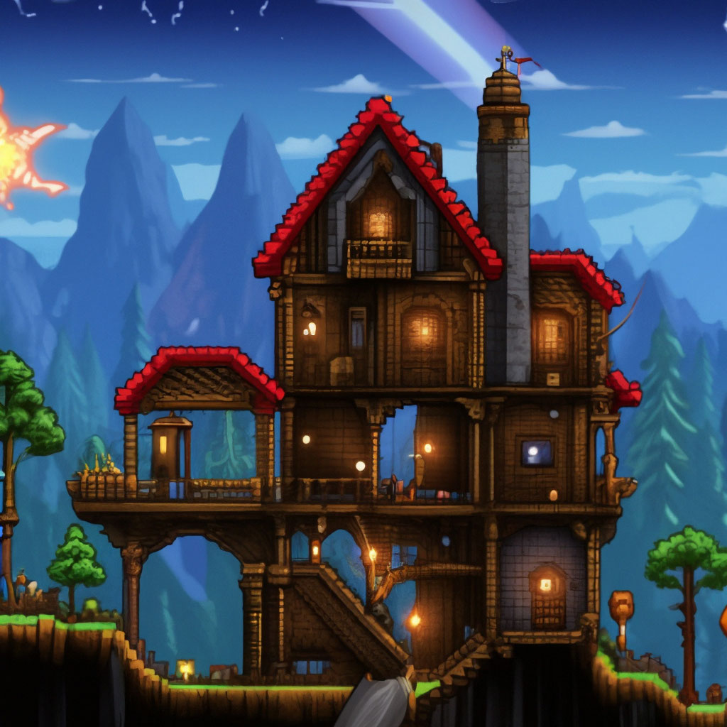 Terraria. HD, 4k, 2D. House | 🦄Ť@ķī3…