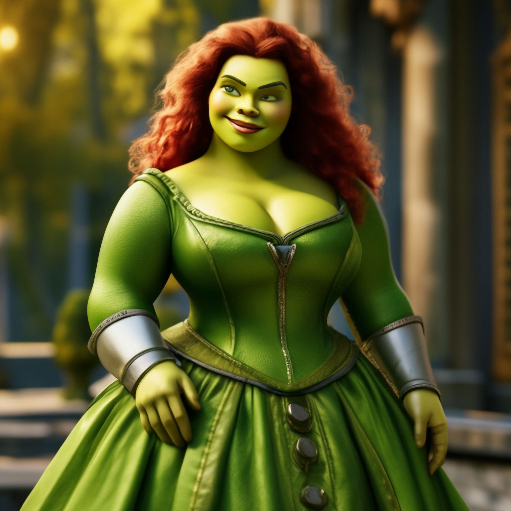 shrek green dress Princess Fiona Shrek Dress in Bright Green– Enjouet main image 0