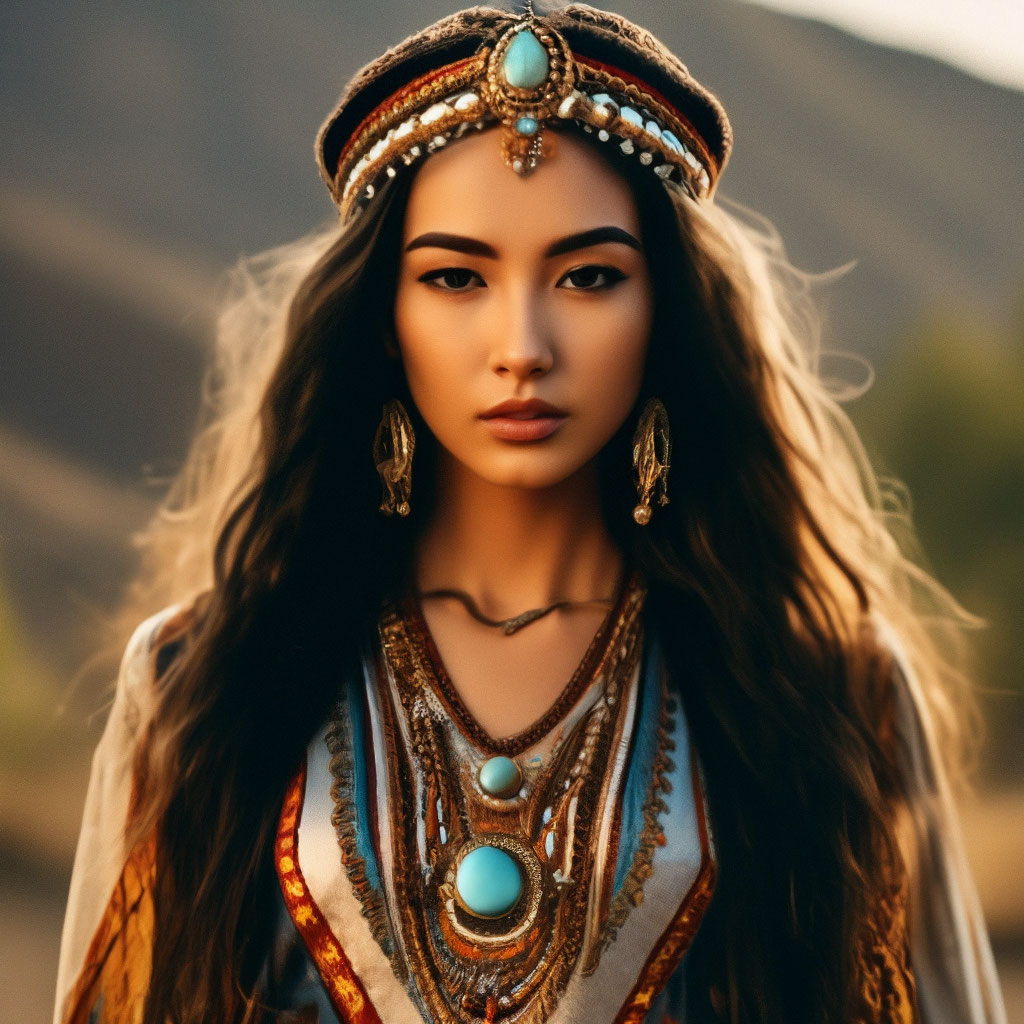 Очень красивая узбекская девушка, …» — создано в Шедевруме