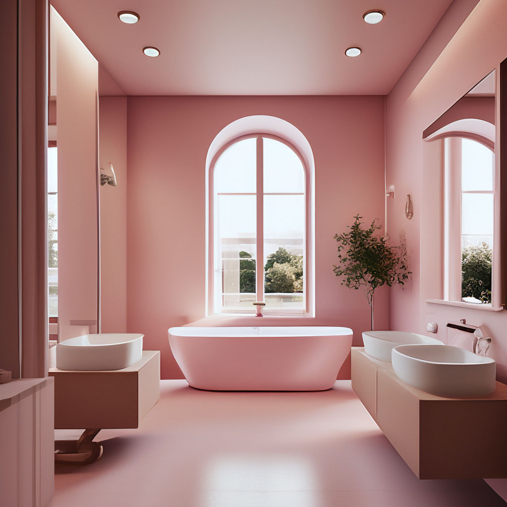 Розовый цвет: 220+ (Фото) Вариантов сочетаний в интерьере разных комнат