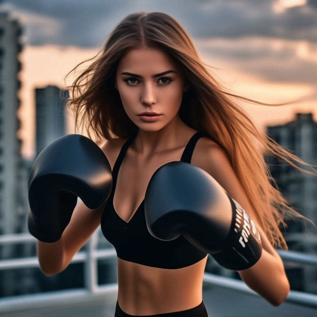 Женский бокс бой - 48 фото