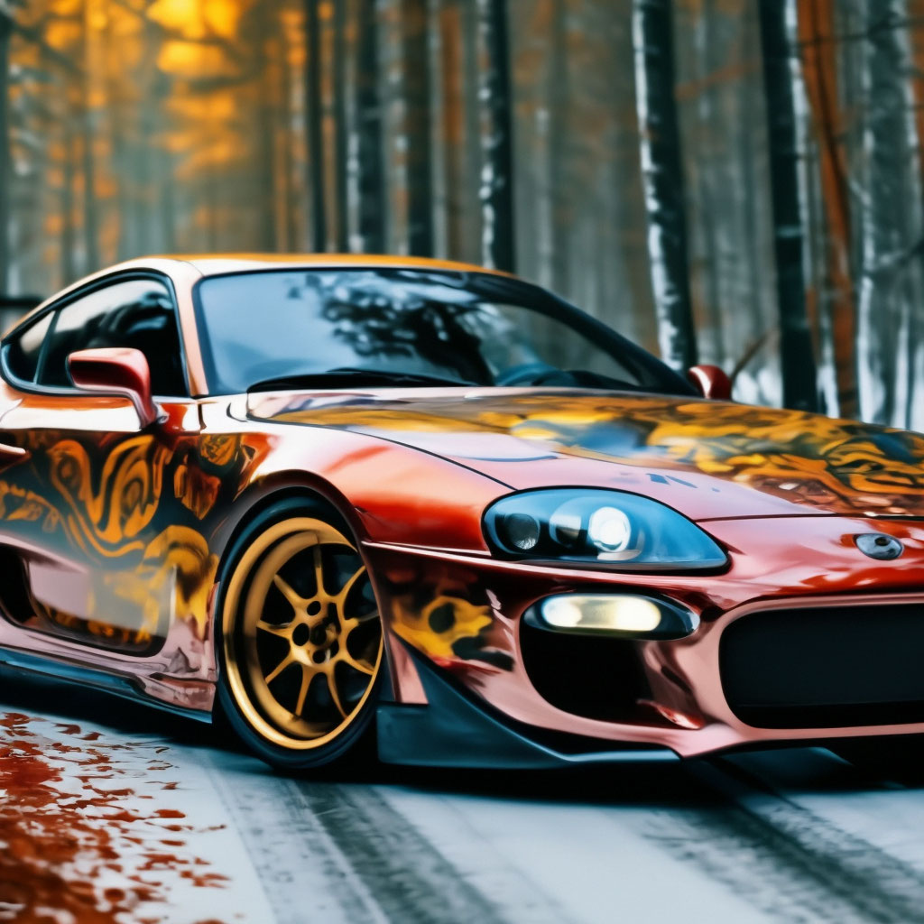 Toyota Supra затюнингованная