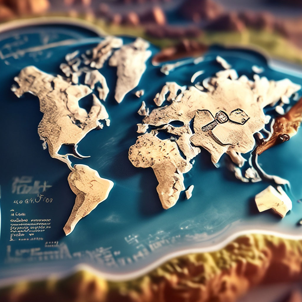 Карта мира в HD качестве,, …» — создано в Шедевруме