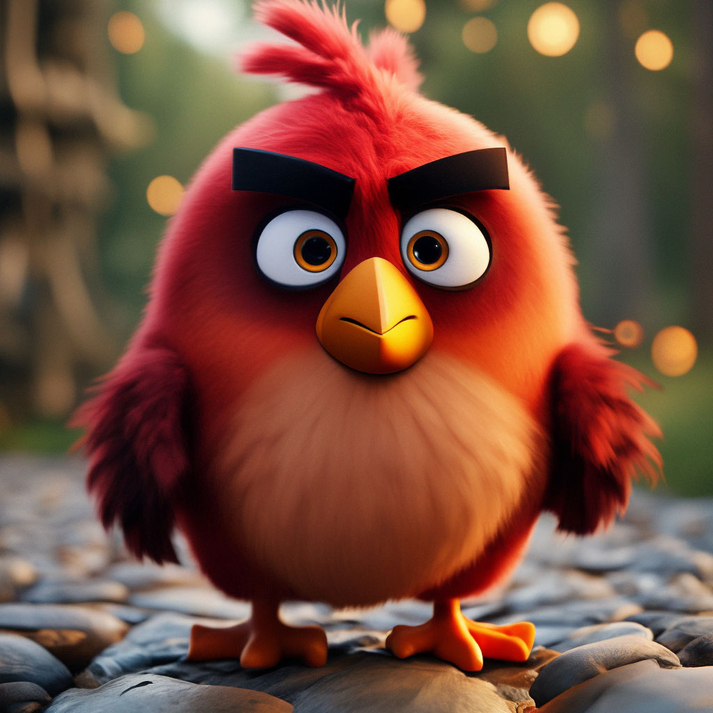 Птица из Angry Birds реально существует, и она еще более отчаянная и бесстрашная