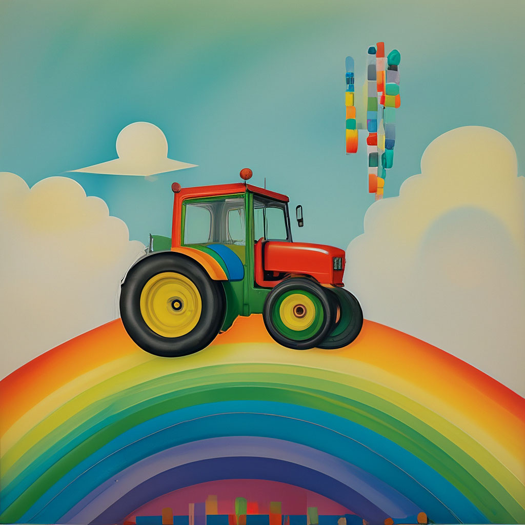 Игра Легкая Детская Раскраска: Трактор - Играть Онлайн!