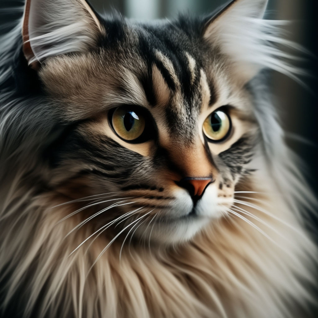 Сибирский кот дымчатый+связно, октан…» — создано в Шедевруме