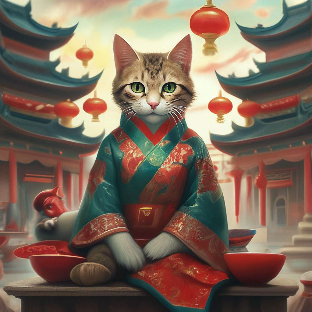 Китайские котики картинки